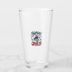 Am 4. Juli geborene patriotische Kinder-Shirt Desi Glas