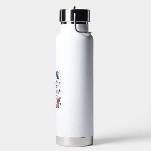Am 4. Juli geborene patriotische Kinder-Shirt Desi Trinkflasche