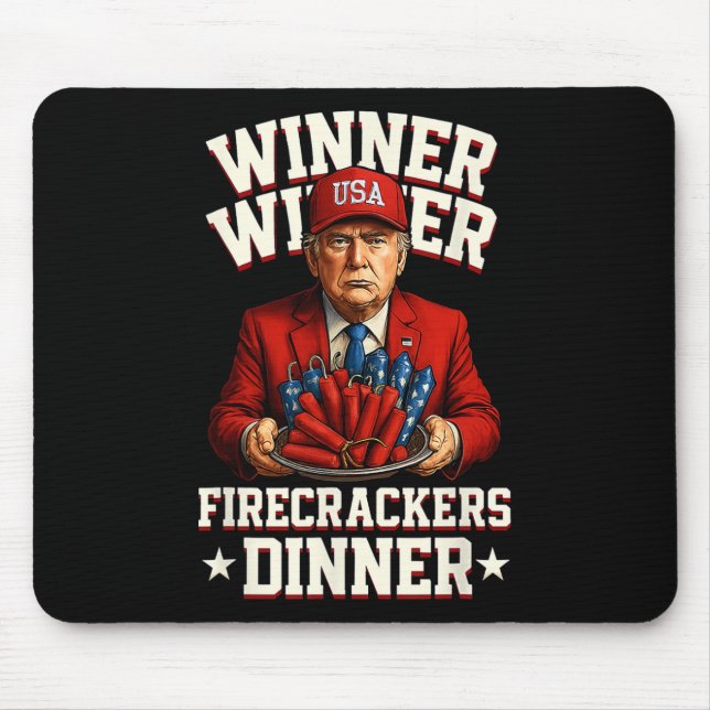 Am 4. Juli Gewinner Firecracker Dinne Mousepad (Vorne)