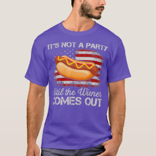 Am 4. Juli kommt die Hot Dog Dackel aus dem Party  T-Shirt