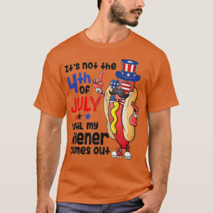 Am 4. Juli kommt die Hot Dog Dackel aus Erwachsene T-Shirt