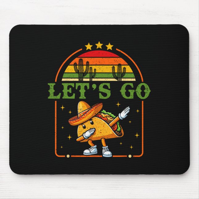 Am 4. Juli Ließ Patriotic Dabbing Taco Meme' Mousepad (Vorne)