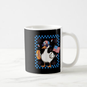 Am 4. Juli Patriotische Alberne Gänse Amerikanisch Kaffeetasse
