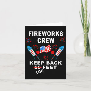 Am 4. Juli Shirt Feuerwerk Crew Direktor ist Karte