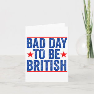 Am 4. Juli Shirt Tag für Britisch 2 Karte