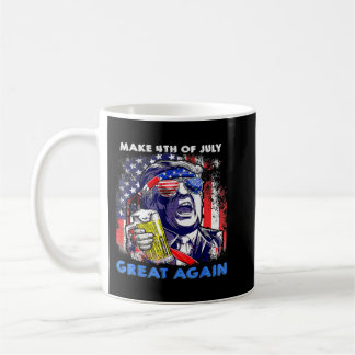 Am 4. Juli wieder viel lustige Trump-Männer trinke Kaffeetasse