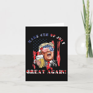 Am 4. Juli wieder viel lustige Trump-Männer trinke Karte