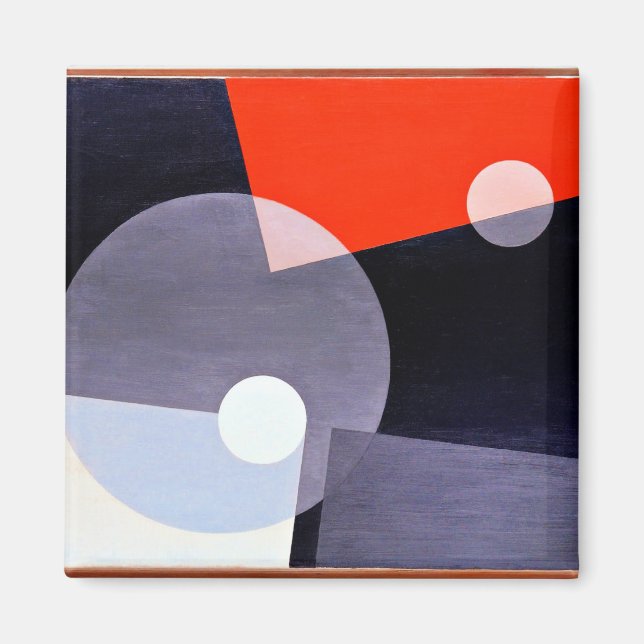 Am 7. (26), abstrakte Kunstwerke von Laszlo Moholy Magnet (Vorne)