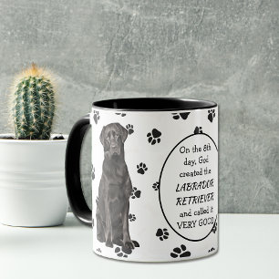 Am 8. Tag erschuf Gott die BLACK LABRADOR RETRIEVE Tasse