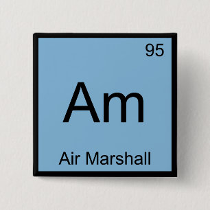 Am - Air Marshall Chemistry Element Symbol T - Shi Button