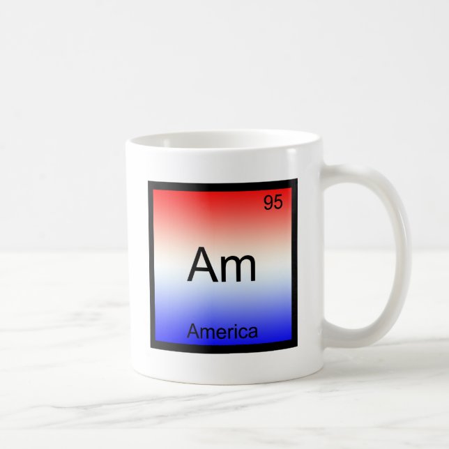 Am - America Chemistry Element Symbol Funny Kaffeetasse (Rechts)