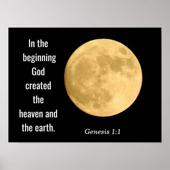 Am Anfang — Art Print - Genesis 1 Poster (Vorne)