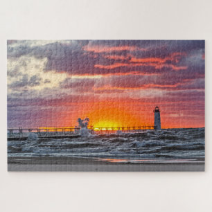 Am Anfang des Sonnenuntergangs Puzzle