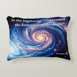 Am Anfang, Gott und Schöpfung Verse Dekokissen