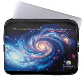 Am Anfang, Gott und Schöpfung Verse Laptopschutzhülle
