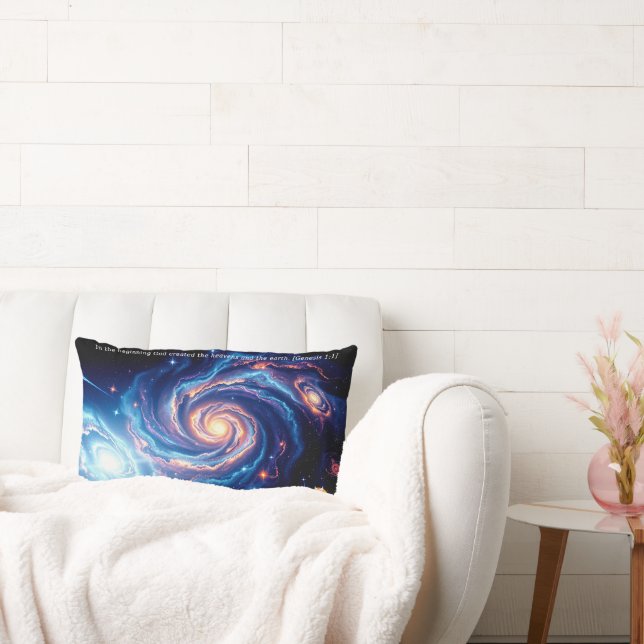 Am Anfang, Gott und Schöpfung Verse Lendenkissen (Liege)