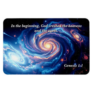 Am Anfang, Gott und Schöpfung Verse Magnet