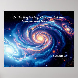 Am Anfang, Gott und Schöpfung Verse Poster