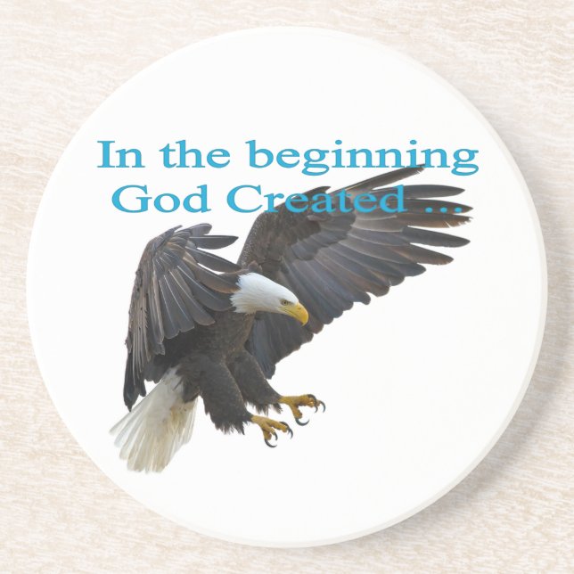 Am Anfang Sandstein Untersetzer (Vorne)
