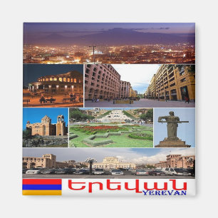 AM - Armenien - Jerewan - I Liebe - Collage Magnet