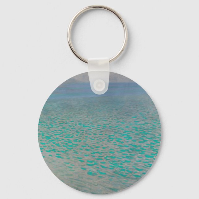 Am Attersee bei Gustav Klimt, Vintage Kunst Schlüsselanhänger (Vorderseite)