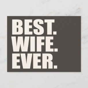 Am besten. Ehefrau. Immer. Postkarte
