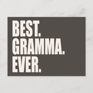 Am besten. Gramma. Immer. Postkarte