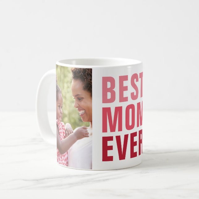 Am besten. Mama. Immer. 2 Foto Keepake-Geschenk Kaffeetasse (Vorderseite Links)