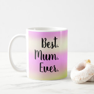 Am besten. Mama. Immer. Sherbet Watercolor-Wash-Sk Kaffeetasse