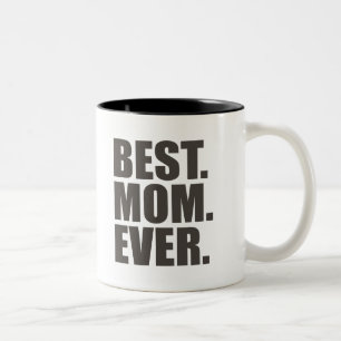 Am besten. Mama. Überhaupt Zweifarbige Tasse