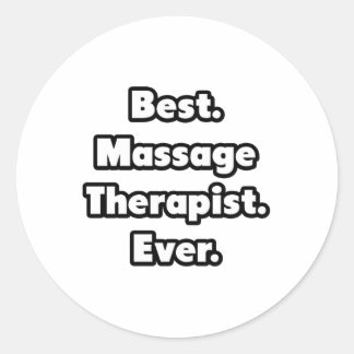 Am besten. Massagetherapeut. Immer. Runder Aufkleber
