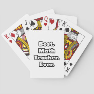 Am besten. Mathematiklehrer. Immer. Spielkarten