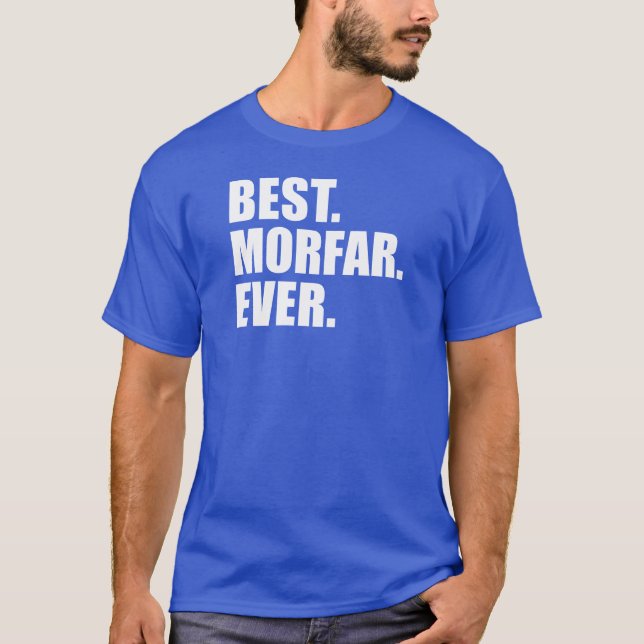 Am besten. Morfar. Immer. (AUF DARK) T-Shirt (Vorderseite)