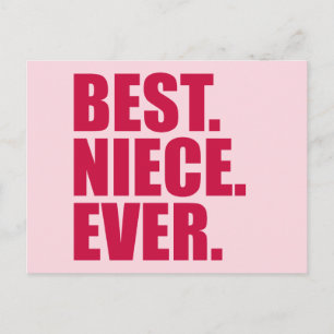 Am besten. Nichte. Immer. (rosane) Postkarte