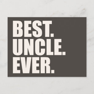 Am besten. Onkel. Immer. Postkarte