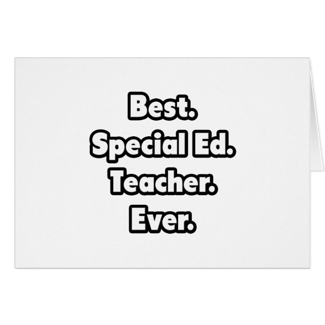Am besten. Sonderausgabe. Lehrer. Immer. (Vorderseite (Horizontal))