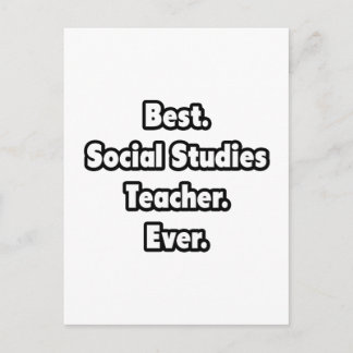 Am besten. Sozialstudien Lehrer. Immer. Postkarte