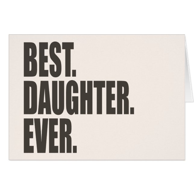 Am besten. Tochter. Überhaupt (Vorderseite (Horizontal))