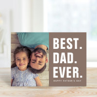 Am besten. Vater. Immer. Foto-Karte des Vaters