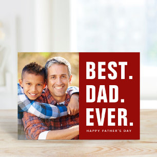 Am besten. Vater. Immer. Foto-Karte des Vaters Karte