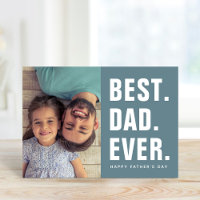 Am besten. Vater. Immer. Foto-Karte des Vaters