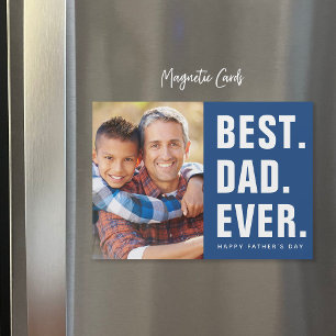 Am besten. Vater. Immer. Magnetfotokarte des Vater Magnetkarte