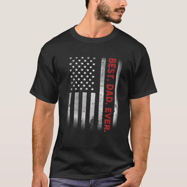 Am besten. Vater. Immer. T - Shirt der amerikanisc (Vorderseite)