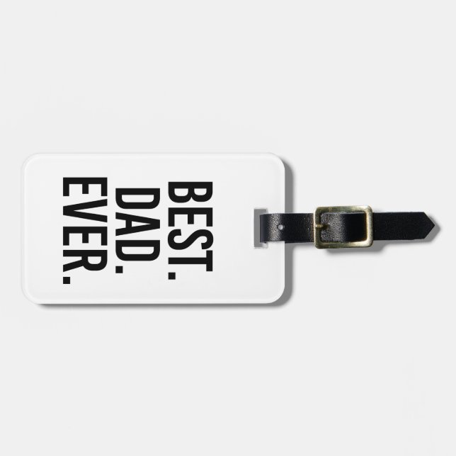 Am besten. Vater. Überhaupt Gepäckanhänger (Vorderseite horizontal)