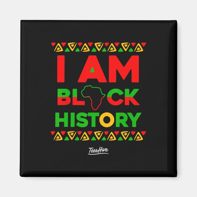Am Black History Afrocentric African American Magnet (Vorne)