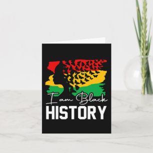 Am Black History Montag Afrikanischer Amerikaner f Karte