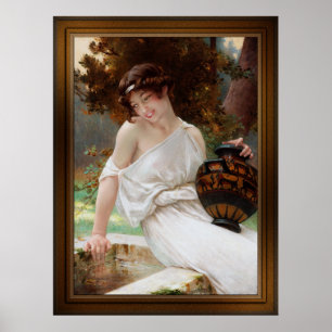 Am Brunnen von Guillaume Seignac Poster