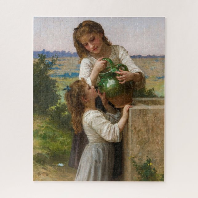 Am Brunnen von William Adolphe Bouguereau Puzzle (Vertikal)