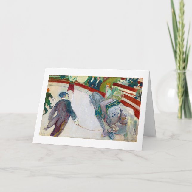 Am Circus, Lautrec Karte (Vorderseite)