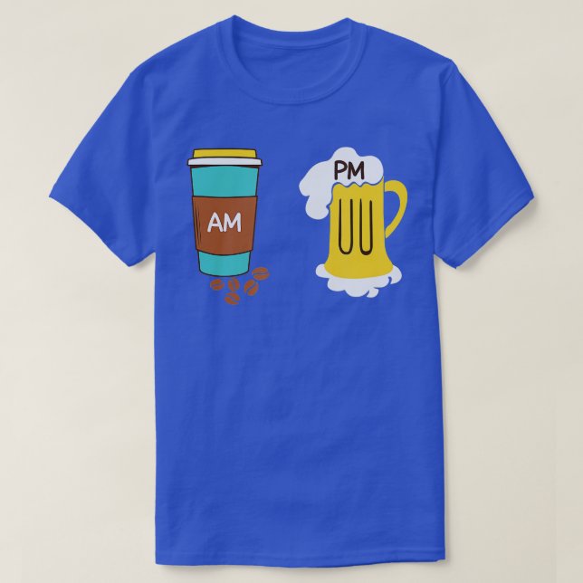 AM Coffee PM Win - 28 T-Shirt (Design vorne)